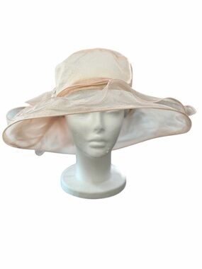 Women's NEW Organza Large Brim Kentucky Derby Church Hat